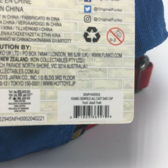 Funko Pop Seinfeld All Cast Dad Cap - New with Tag - Picture 7 of 11